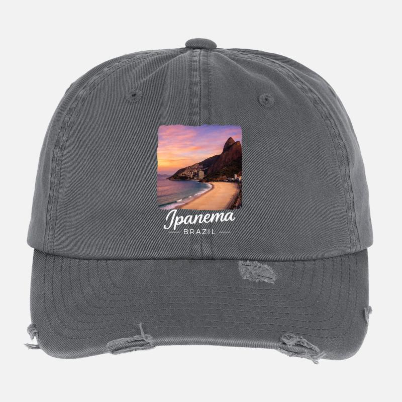 Ipanema, Brazil Flexfit Vintage Destroyed Cap