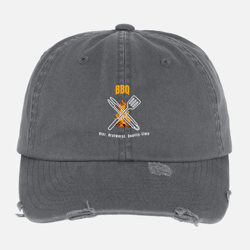 Bratwurst BBQ Temps de qualité Casquette vintage effet usé Flexfit