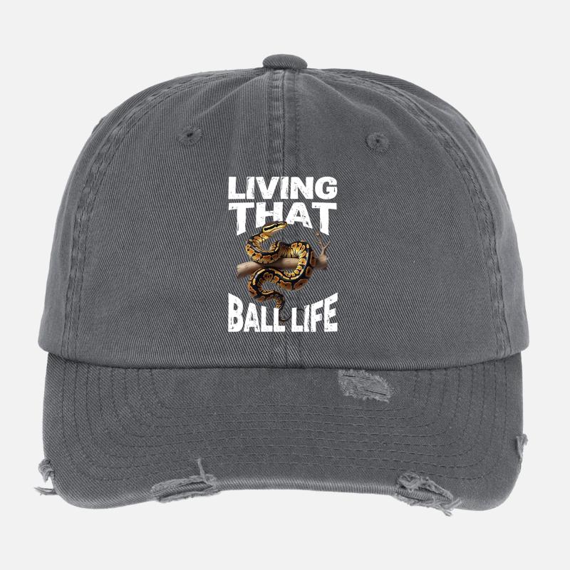 Python roi Serpents Amateurs de terrarium Python Casquette vintage effet usé Flexfit