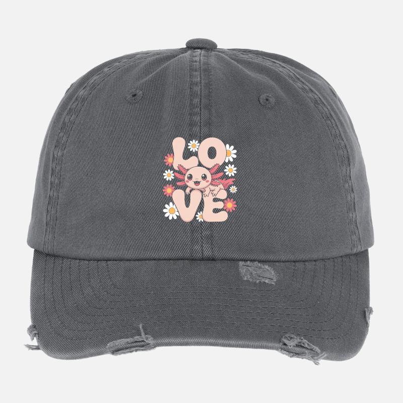 Liebe Bloom Dragon Flexfit Vintage Destroyed Cap