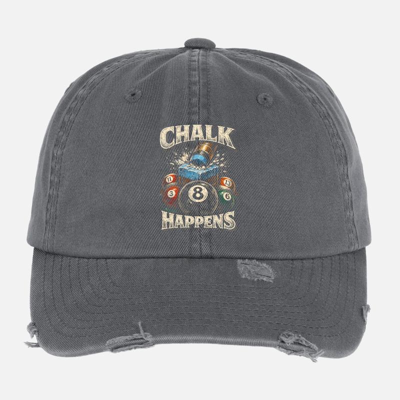 Le billard à 8 billes arrive Casquette vintage effet usé Flexfit