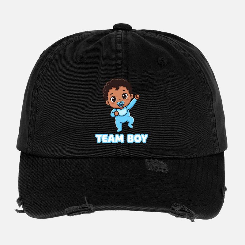 Team Boy Bébé Mignon Design Casquette vintage effet usé Flexfit