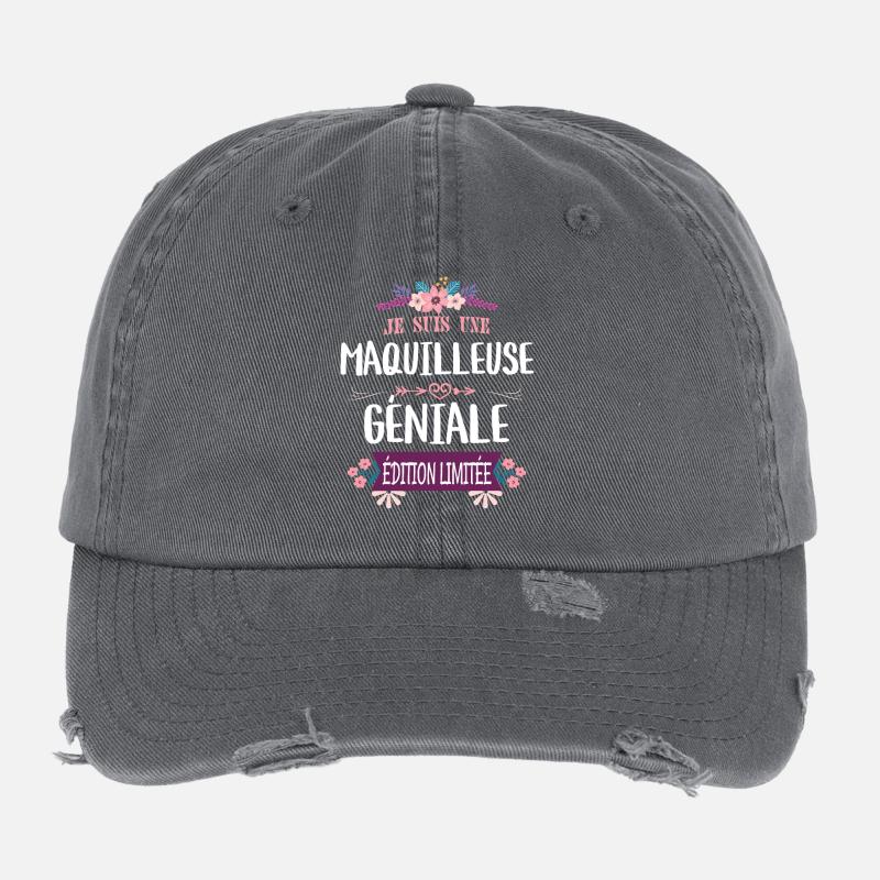 Maquilleuse Géniale Édition Limitée Casquette vintage effet usé Flexfit