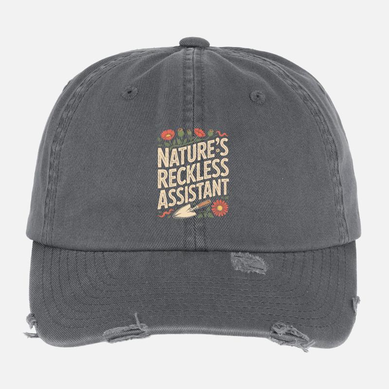 Le jardinier imprudent de la nature Casquette vintage effet usé Flexfit