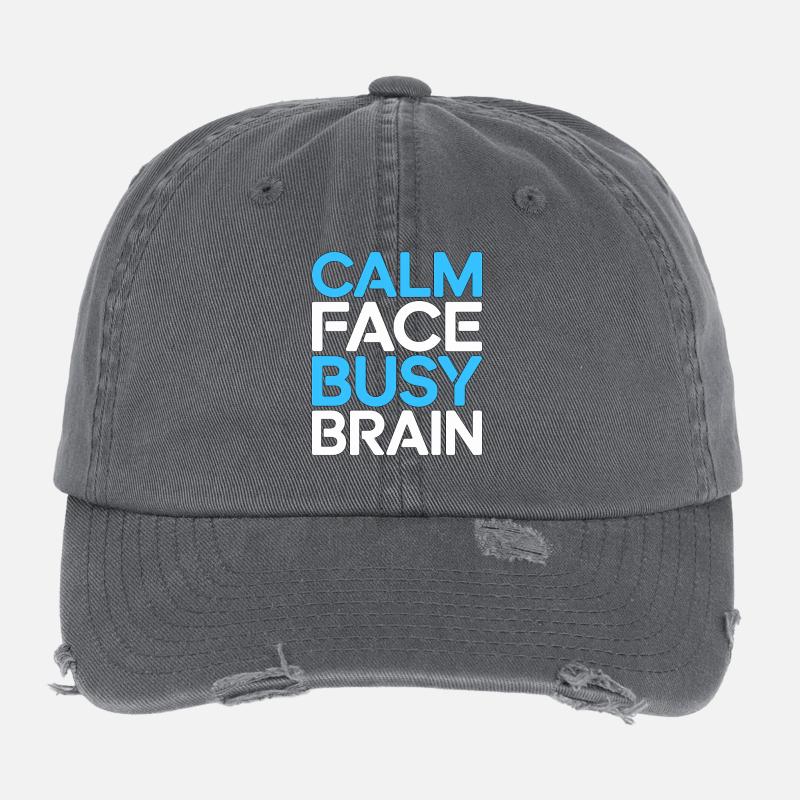 Professeur principal Visage calme Carrière d’enseignant occupé Casquette vintage effet usé Flexfit