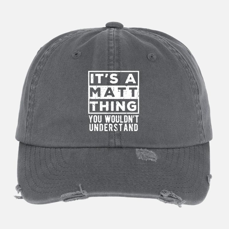 C’est une affaire de Matt que tu ne comprendrais pas Casquette vintage effet usé Flexfit