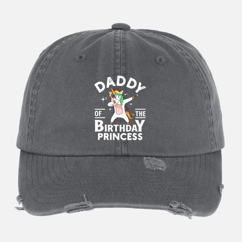 Princesse de l’anniversaire en train de faire du dab, Casquette vintage effet usé Flexfit