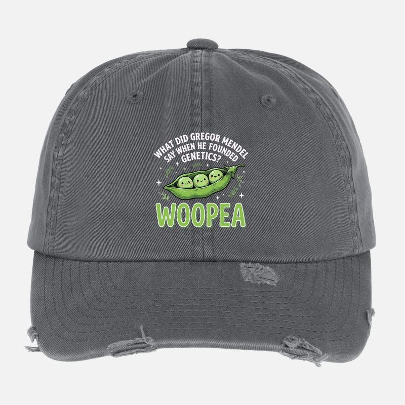 ErbsenGenetik Mendelwitz WOOPEA Flexfit Vintage Destroyed Cap