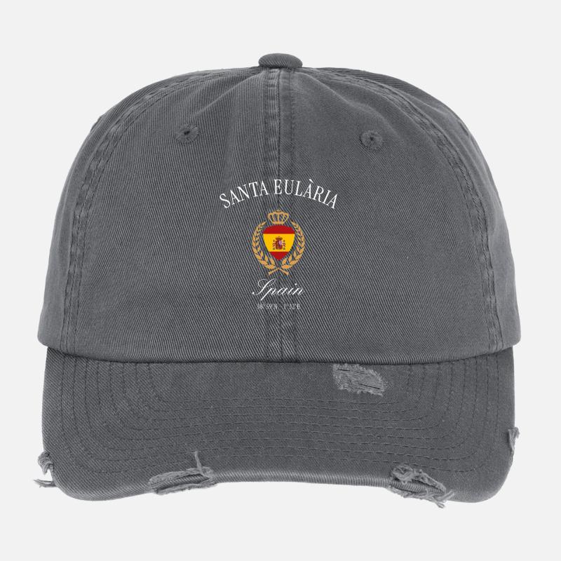 Santa Eulària Ibiza Spanien – Reise Souvenir Flexfit Vintage Destroyed Cap