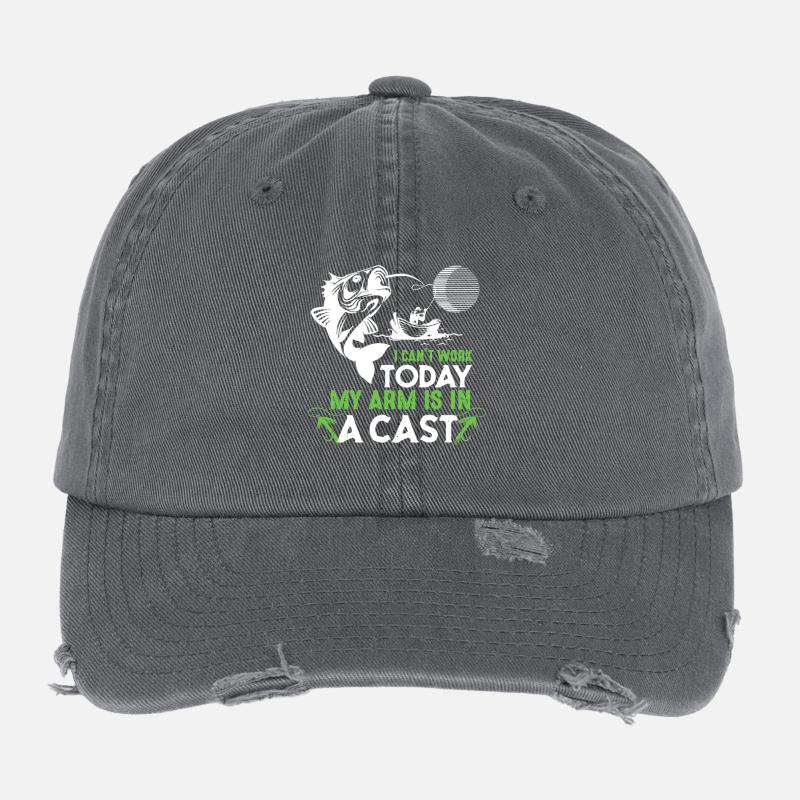 Cast Arm Shark Graphic Tee Flexfit Vintage Destroyed Cap