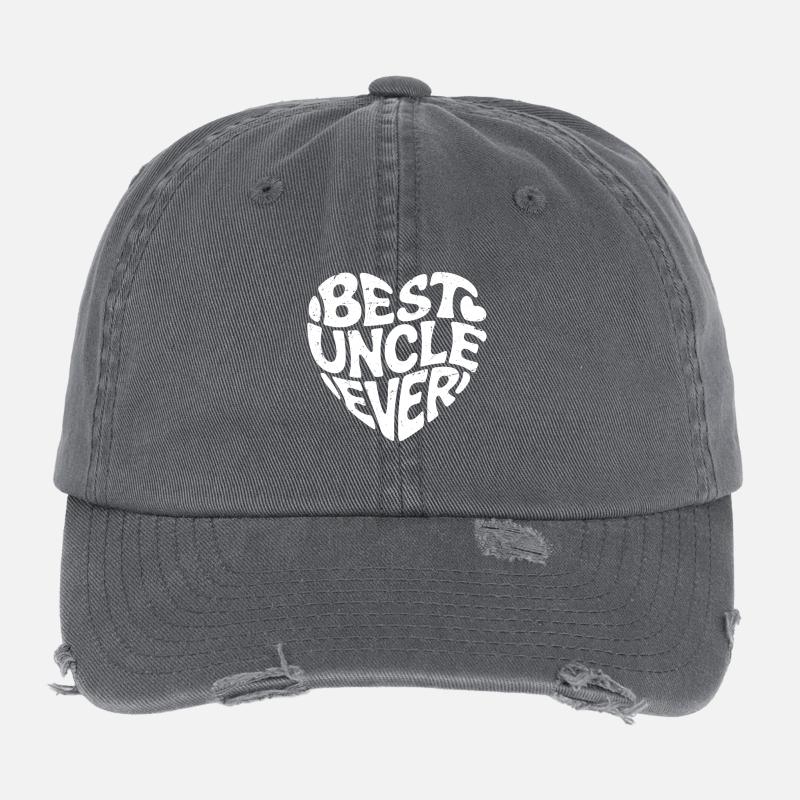 Meilleur oncle de tous les temps Casquette vintage effet usé Flexfit