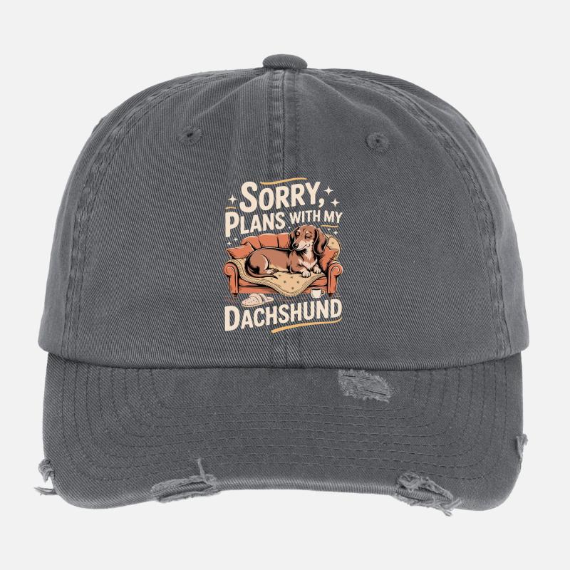 Teckels au lieu de plans Casquette vintage effet usé Flexfit