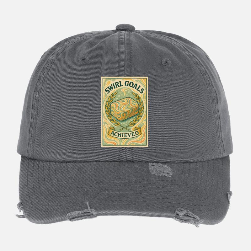 Swirl goals achieved | Soapmaking Flexfit Vintage Destroyed Cap