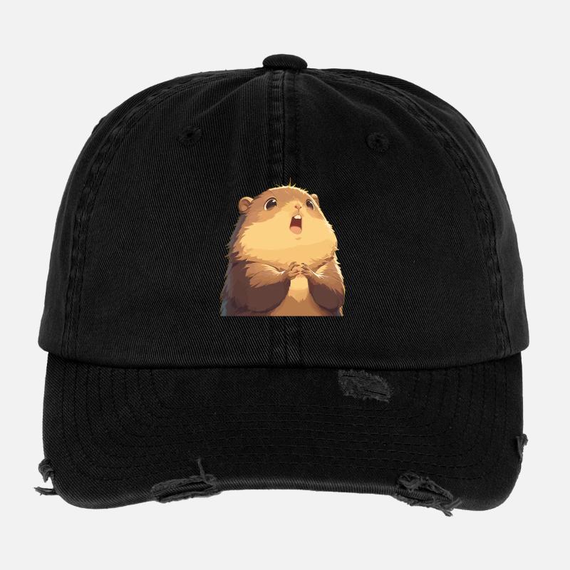 Marmots Groundhog Flexfit Vintage Destroyed Cap