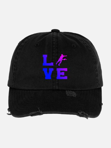 Les fans de la communauté de Pickleball adorent les joueurs de pickleball - Casquette vintage effet usé Flexfit - noir - Devant