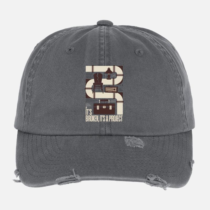 Broken? Project | Upcycling Repair Flexfit Vintage Destroyed Cap