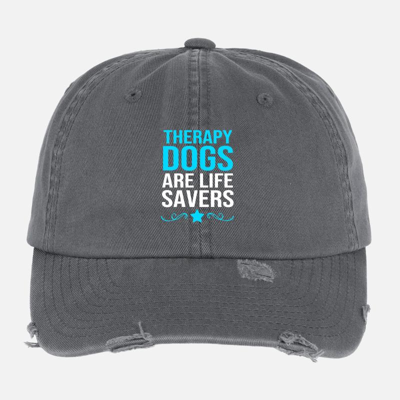 Therapy dog Flexfit Vintage Destroyed Cap