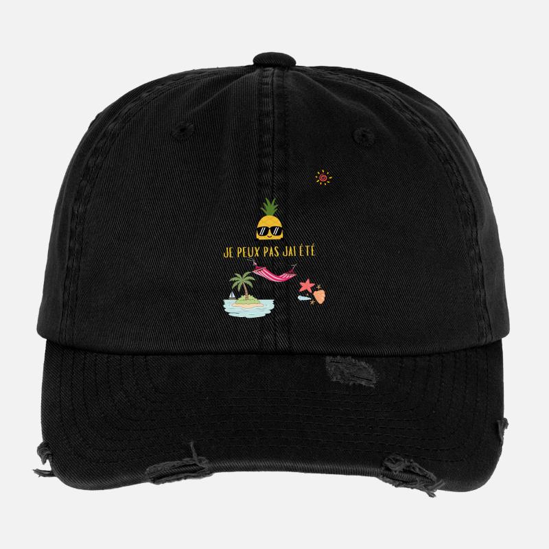Ananas chic été hamac Casquette vintage effet usé Flexfit