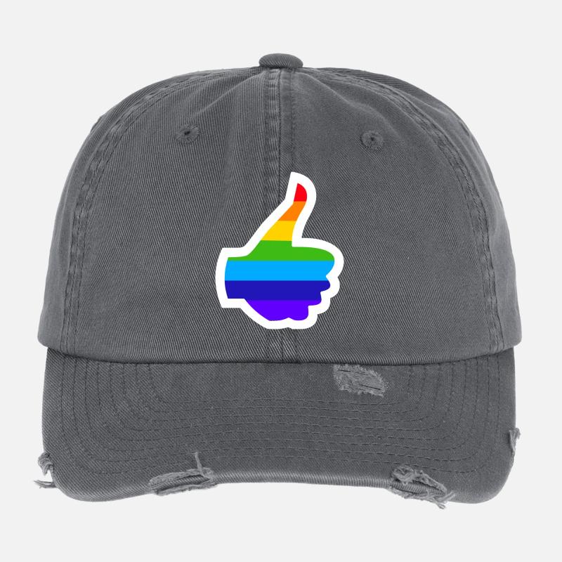 2 pouces vers le haut Casquette vintage effet usé Flexfit