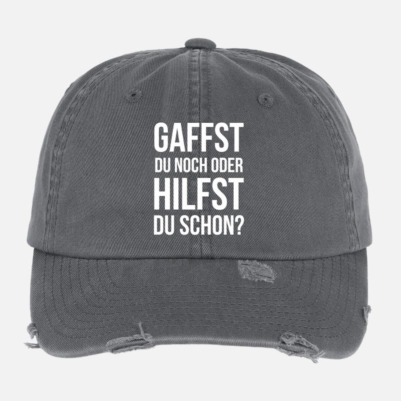 Gaffst du noch oder hilfst du schon? Flexfit Vintage Destroyed Cap