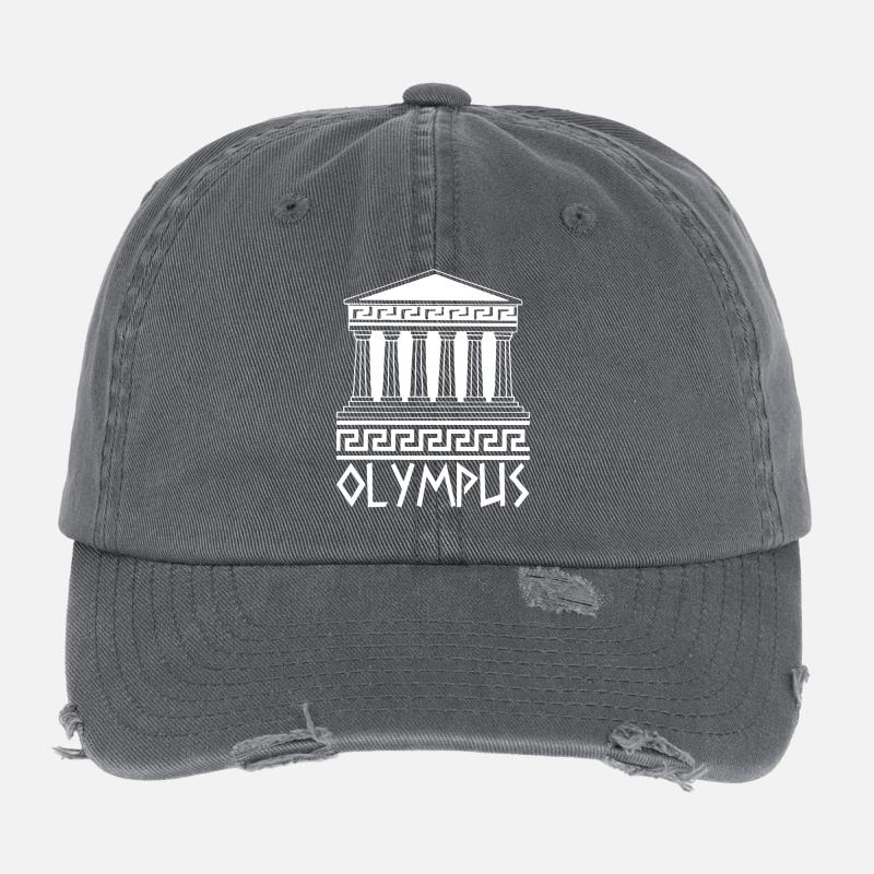 Weißer Tempel am Olymp Flexfit Vintage Destroyed Cap