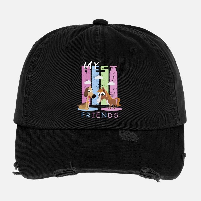 Pferd und Hund Flexfit Vintage Destroyed Cap