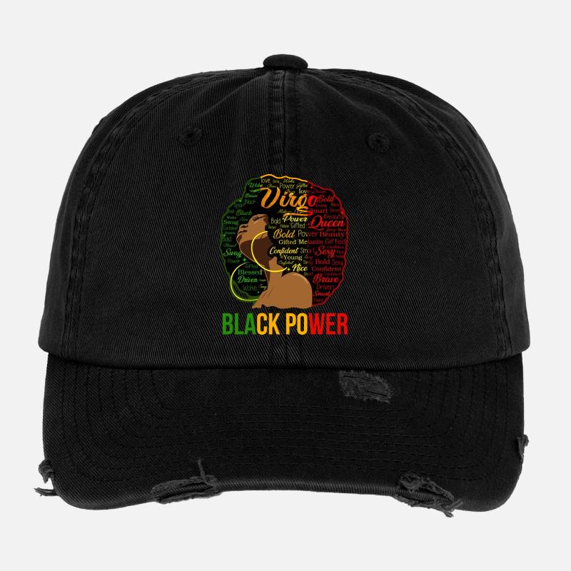 Portrait du Nuage de mots d’Afro Power Casquette vintage effet usé Flexfit