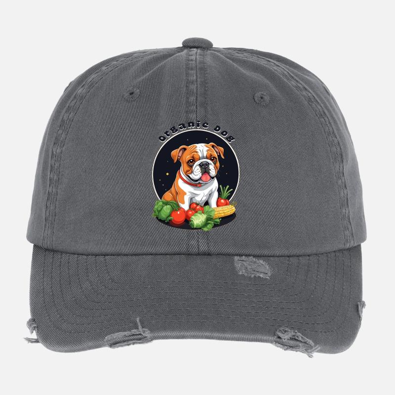 Organic Dog Flexfit Vintage Destroyed Cap