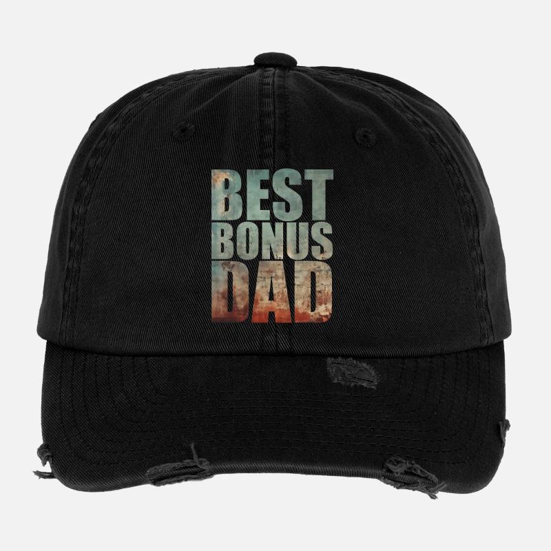 Meilleur Papa Bonus Casquette vintage effet usé Flexfit