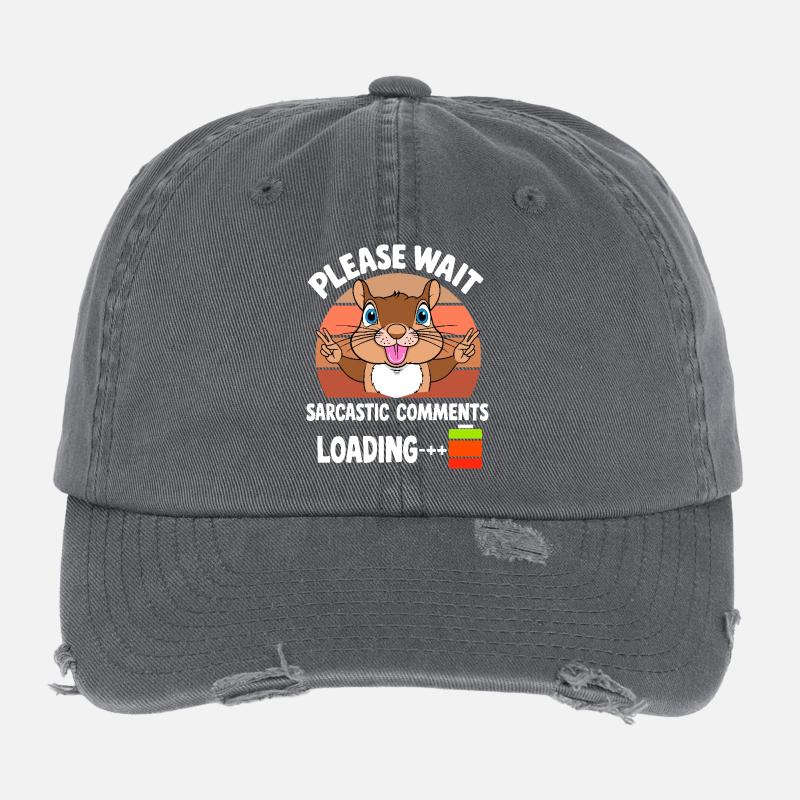 Lustige Eichhörnchen Flexfit Vintage Destroyed Cap