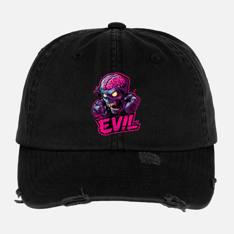 Evil Zombie Flexfit Vintage Destroyed Cap