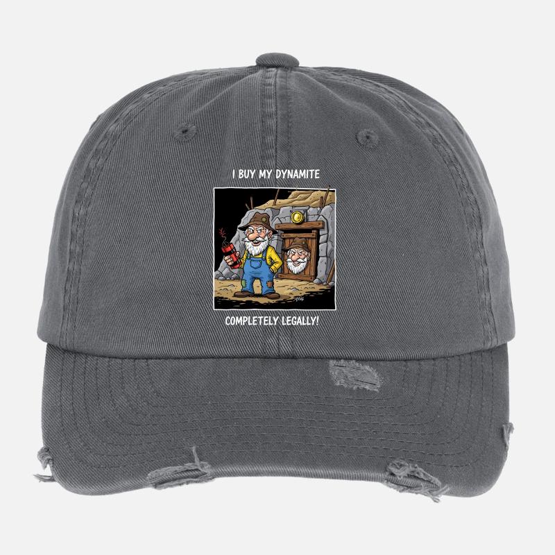 Dynamit-Miner ! Flexfit Vintage Destroyed Cap