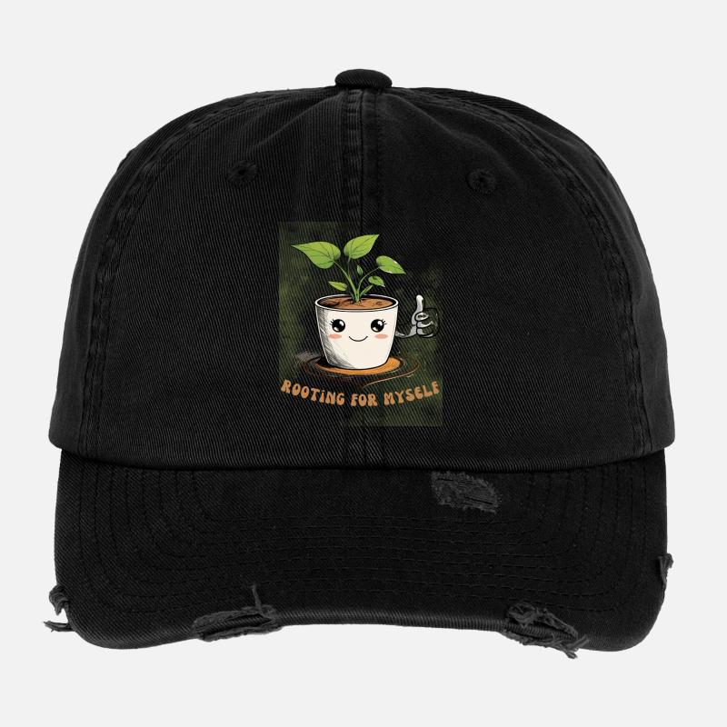 Mignon pot de fleurs avec breloque Casquette vintage effet usé Flexfit