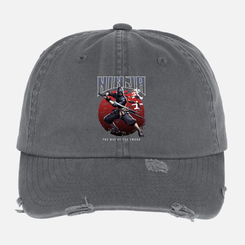 Ninja Path of the Sword Flexfit Vintage Destroyed Cap
