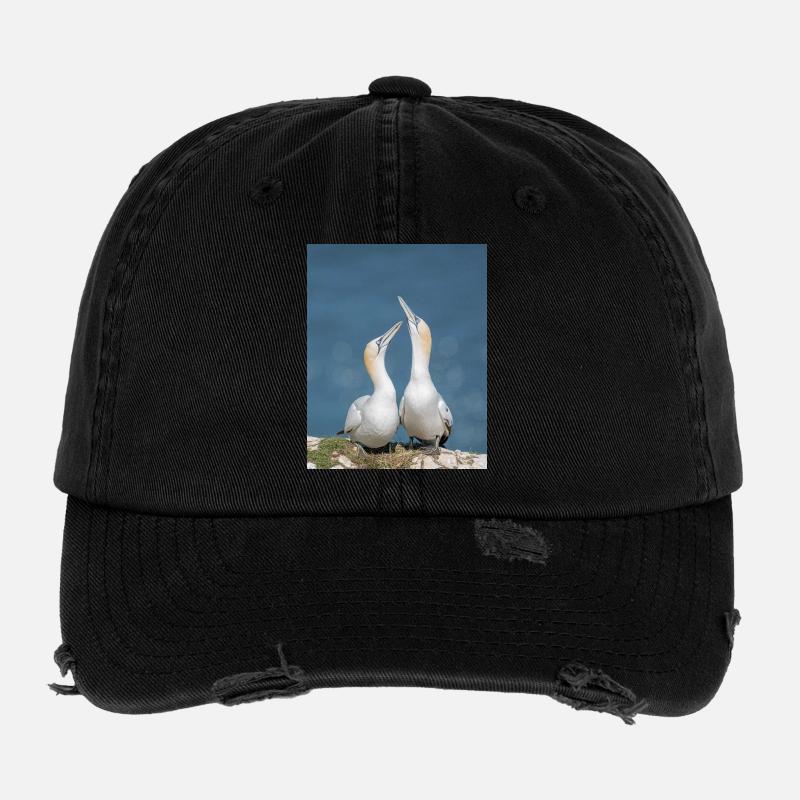 Das "V" in der Liebe Drucken Flexfit Vintage Destroyed Cap