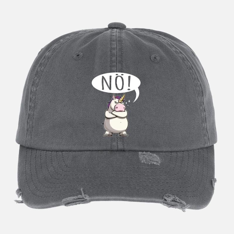 Unicorn Nope chubby Flexfit Vintage Destroyed Cap