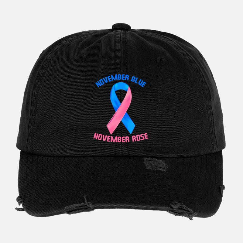 November Blue November Rose Flexfit Vintage Destroyed Cap