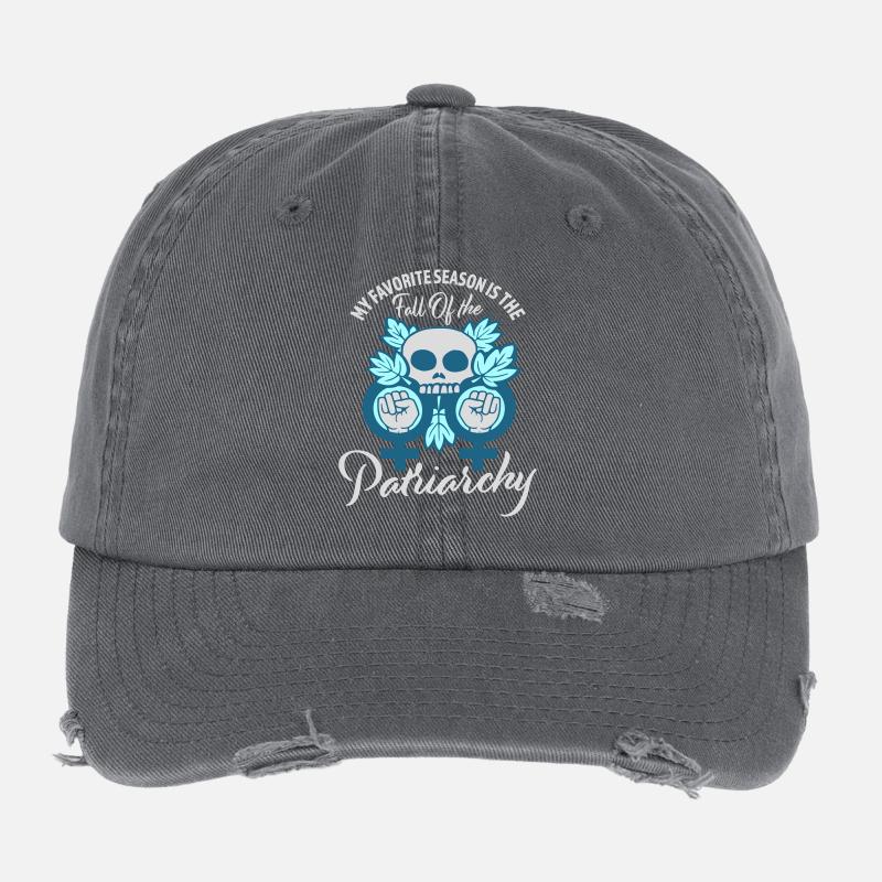 Ma saison préférée est La chute du patriarcat Casquette vintage effet usé Flexfit