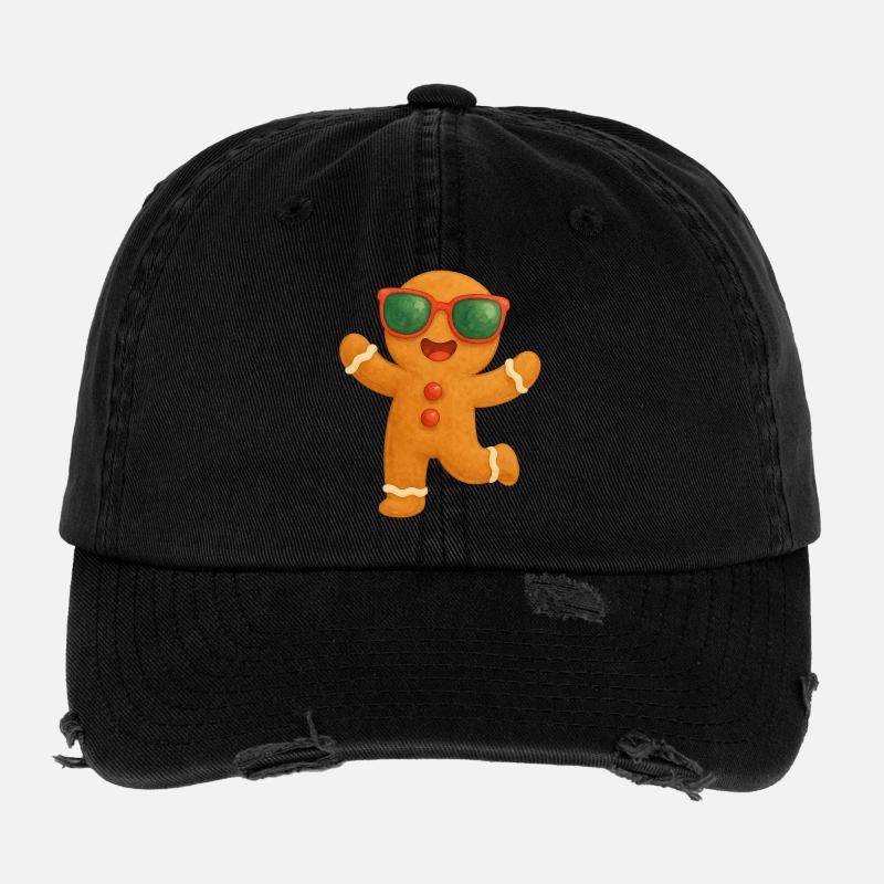 Sunglasses Gingerbread Fun Flexfit Vintage Destroyed Cap