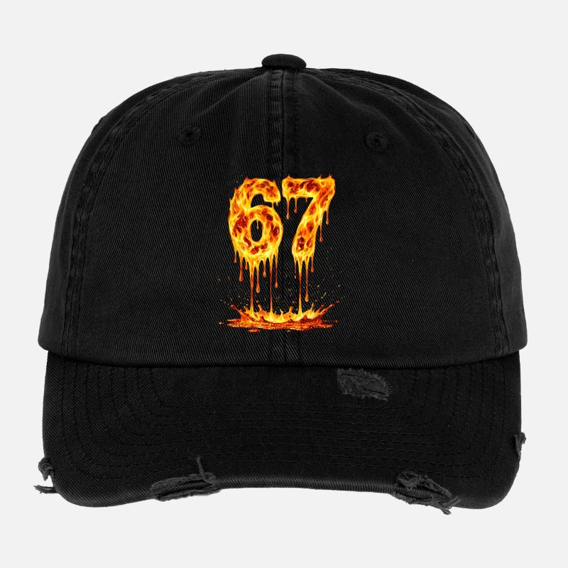Six Seven Lava Flexfit Vintage Destroyed Cap
