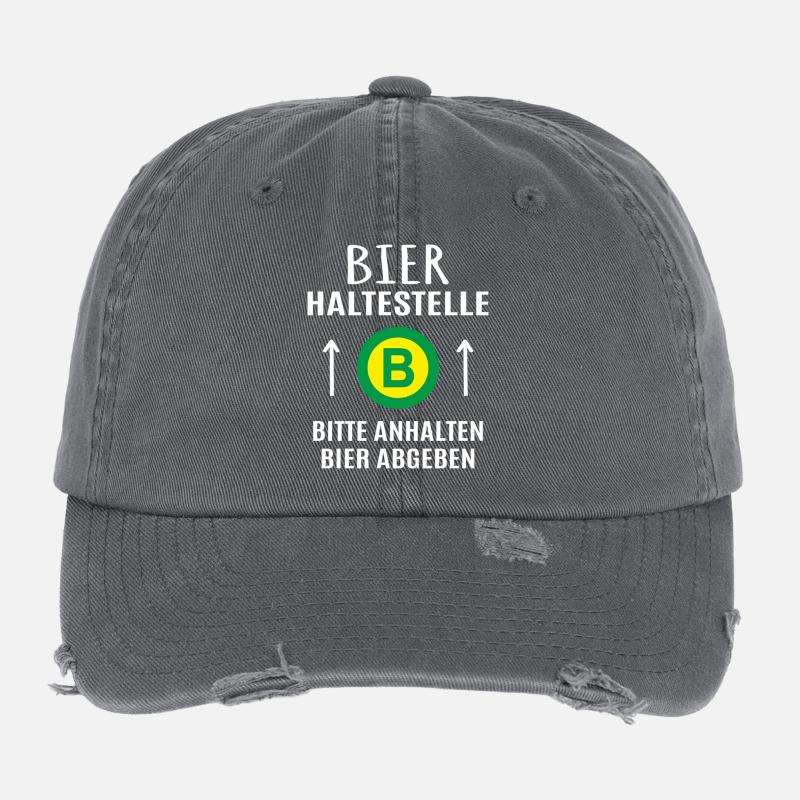 Beer Beer Tent Beer Drinker Gift Beer Stop Flexfit Vintage Destroyed Cap
