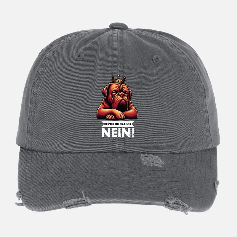 Before you ask Bordeaux Great Dane Bordeauxs Bordeaux Flexfit Vintage Destroyed Cap