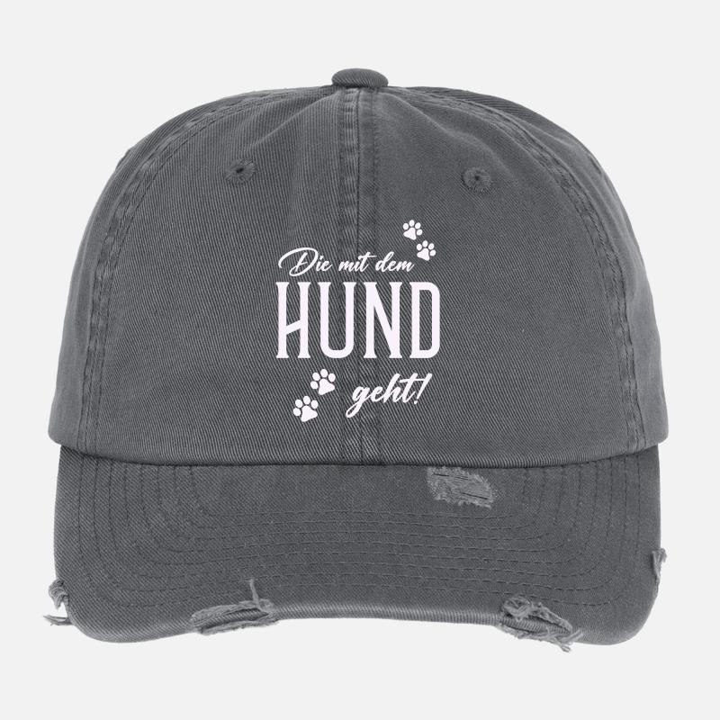 Style de promenade et chien Casquette vintage effet usé Flexfit