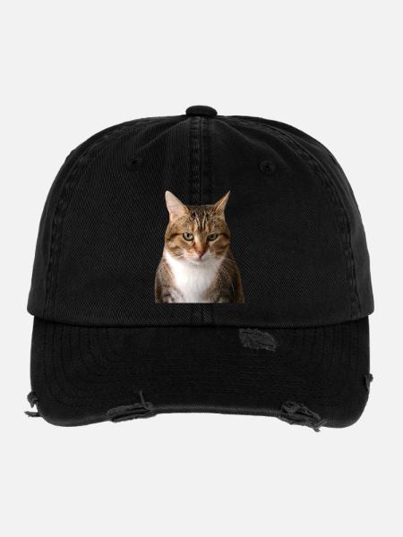 Missty portrait - Casquette vintage effet usé Flexfit - noir