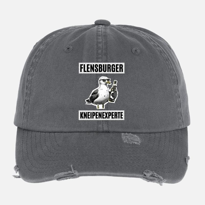 Flensburger Kneipen Experte Flexfit Vintage Destroyed Cap