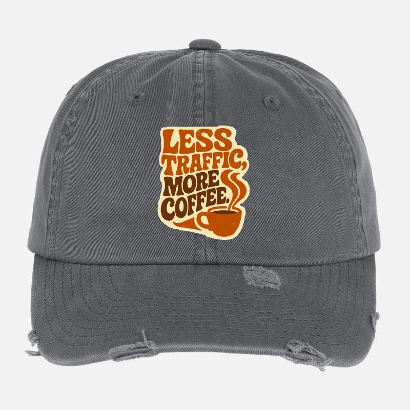 Zero Transport, Max Caffeine: Der ultimative Workflow Flexfit Vintage Destroyed Cap