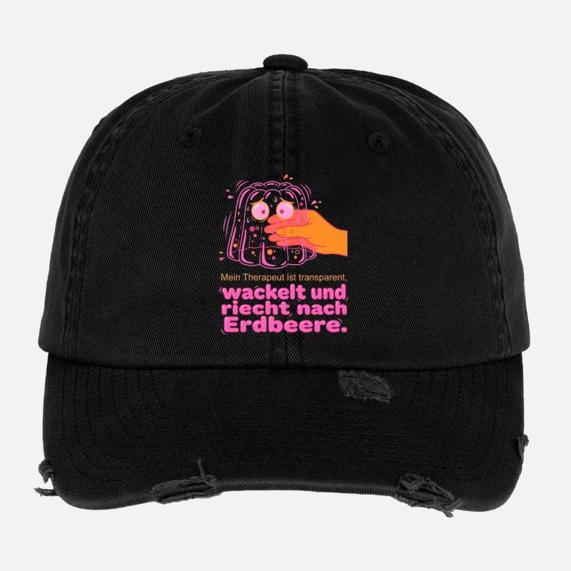 Erdbeer Seifen Therapeut Flexfit Vintage Destroyed Cap