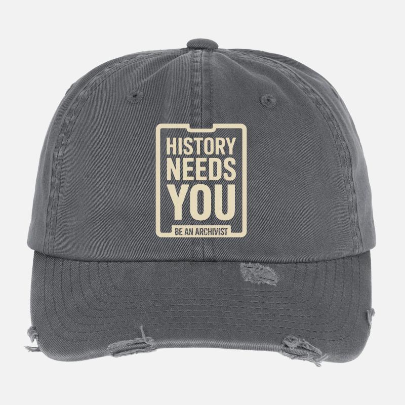 Die Geschichte braucht dich: Sei Archivar Flexfit Vintage Destroyed Cap
