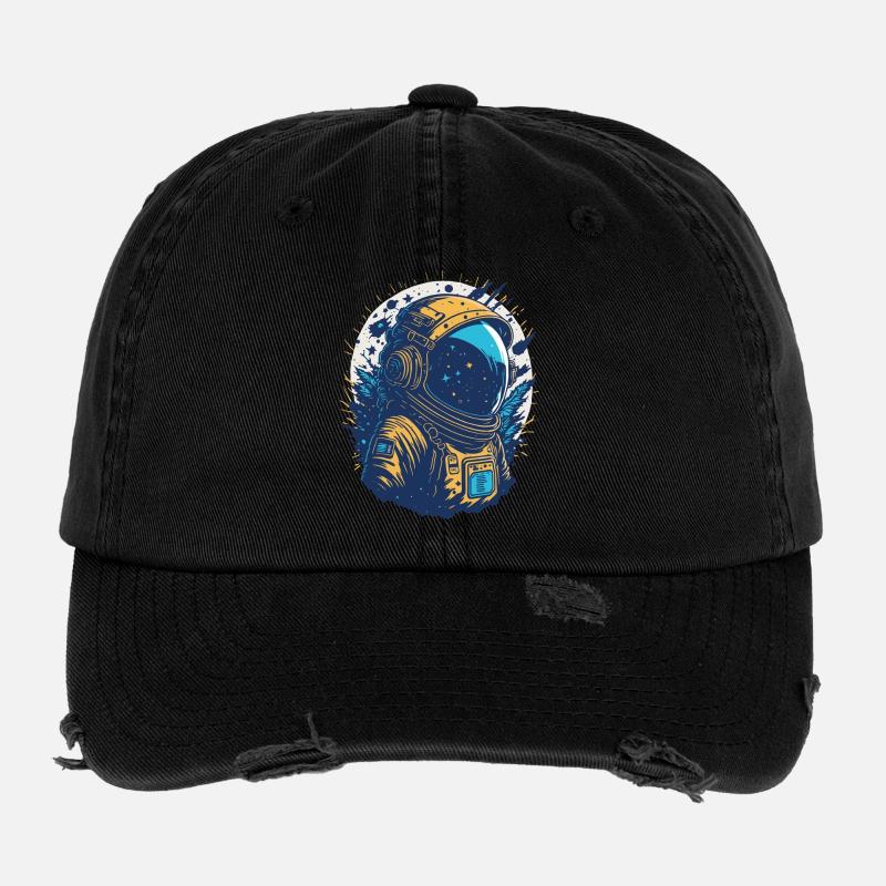 Star Astronaut in Orbit Flexfit Vintage Destroyed Cap
