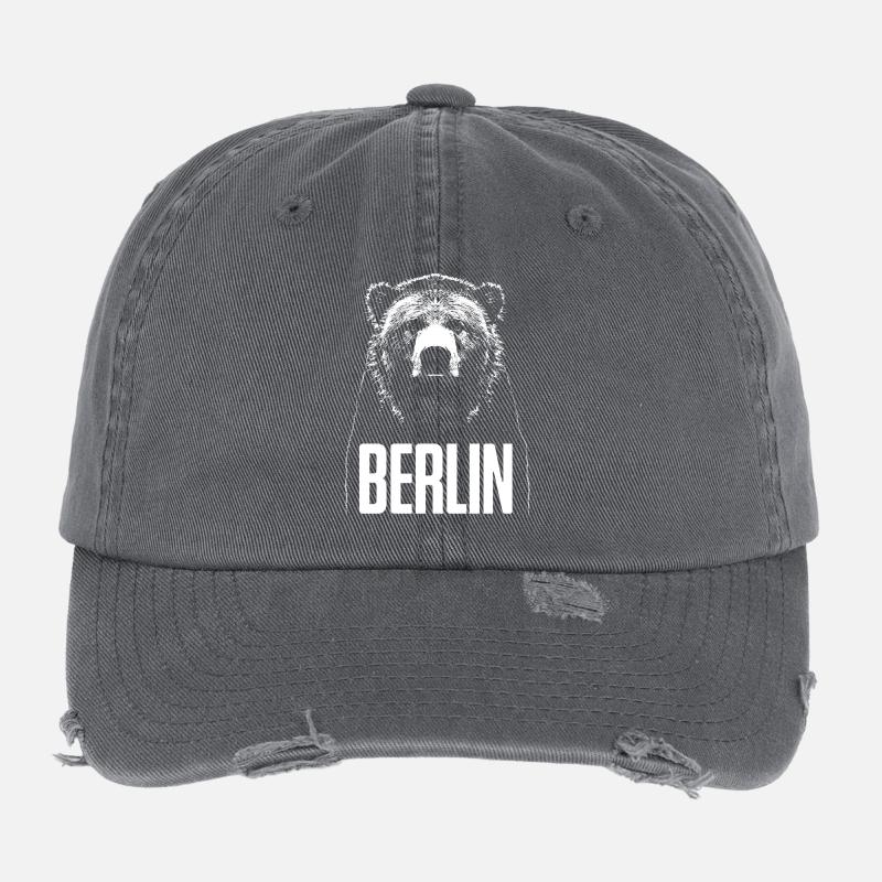  Berlin Bär Flexfit Vintage Destroyed Cap